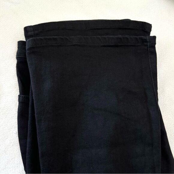 PILCRO Anthropologie The Icon Low Rise Flare Jeans in Black Wash Size 32 - Picture 10 of 13